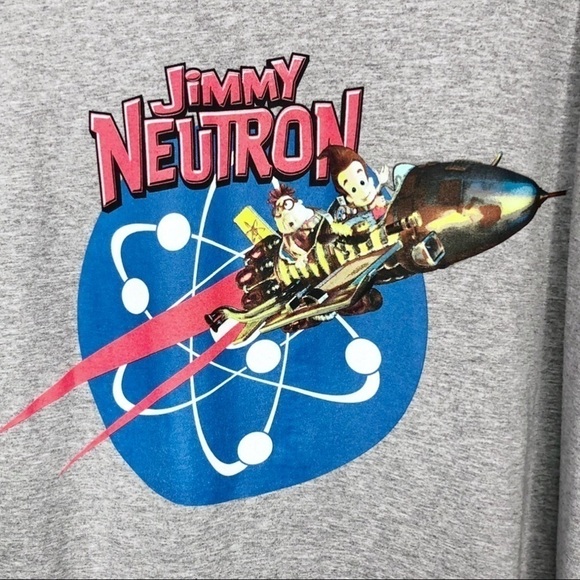 Jimmy Neutron Boy Genius Rocket Ship T-Shirt Gray - Picture 4 of 7